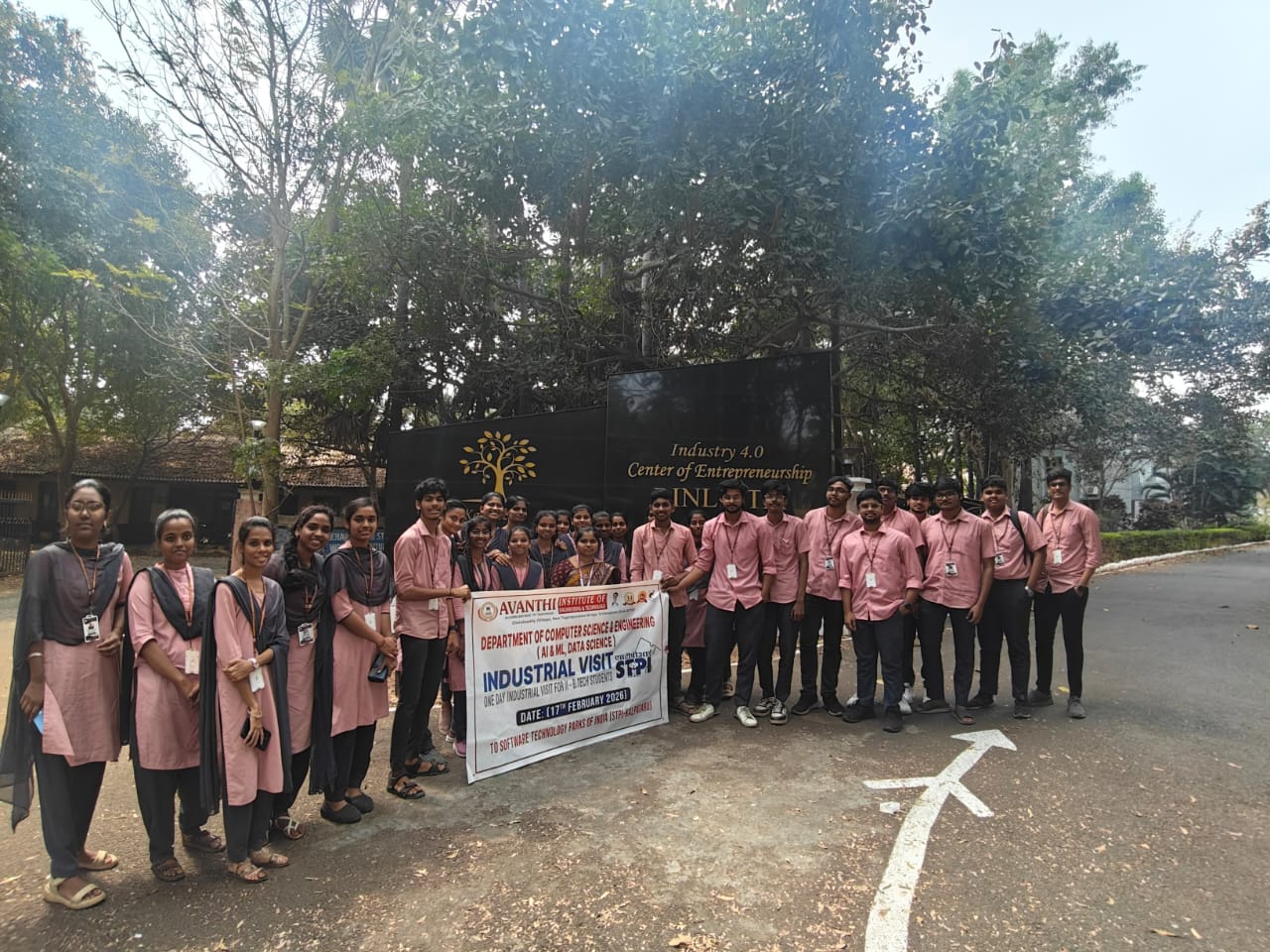 The industrial visit to Software Technology Parks of India (STPI), Vizianagaram