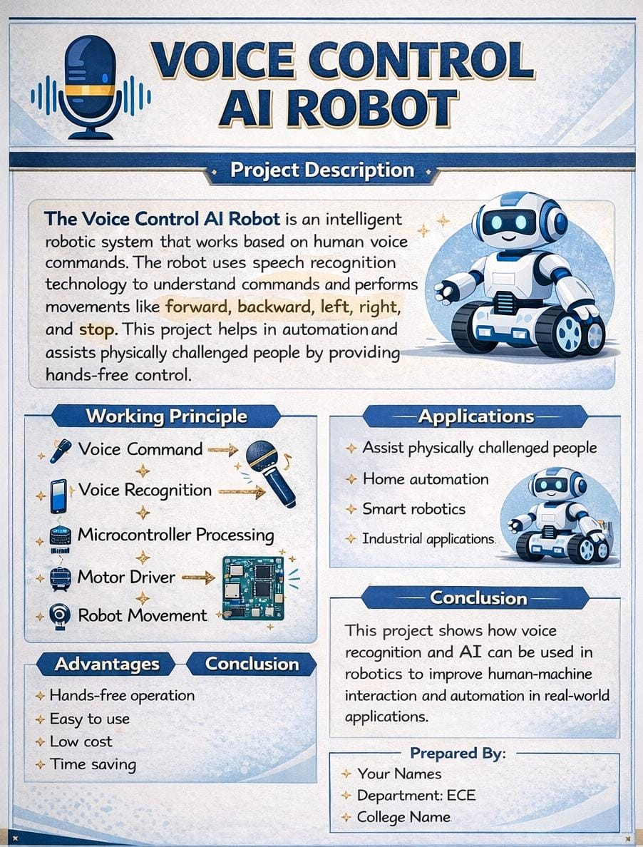 Voice Control AI Robot